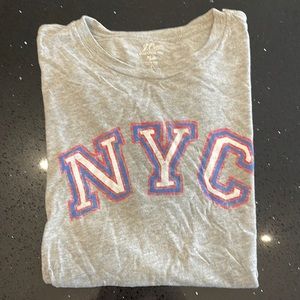 Mens J.Crew NYC short sleeve grey shirt